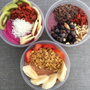 3 Gluten-free bowls from Rock n' Juice